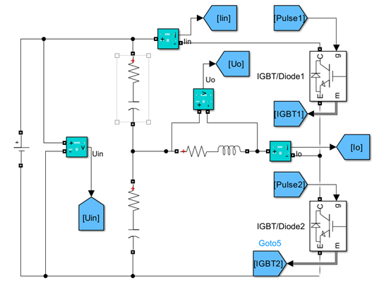 單相半橋逆變電路圖
